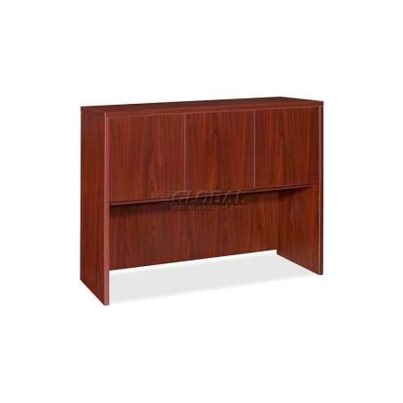 Sp Richards Lorell Hutch With Doors - 48"W x 17"D x 36"H - Mahogany - Essentials Series LLR69384